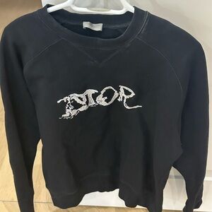 Dior mens sweater black and white Sz XL (fits like L)